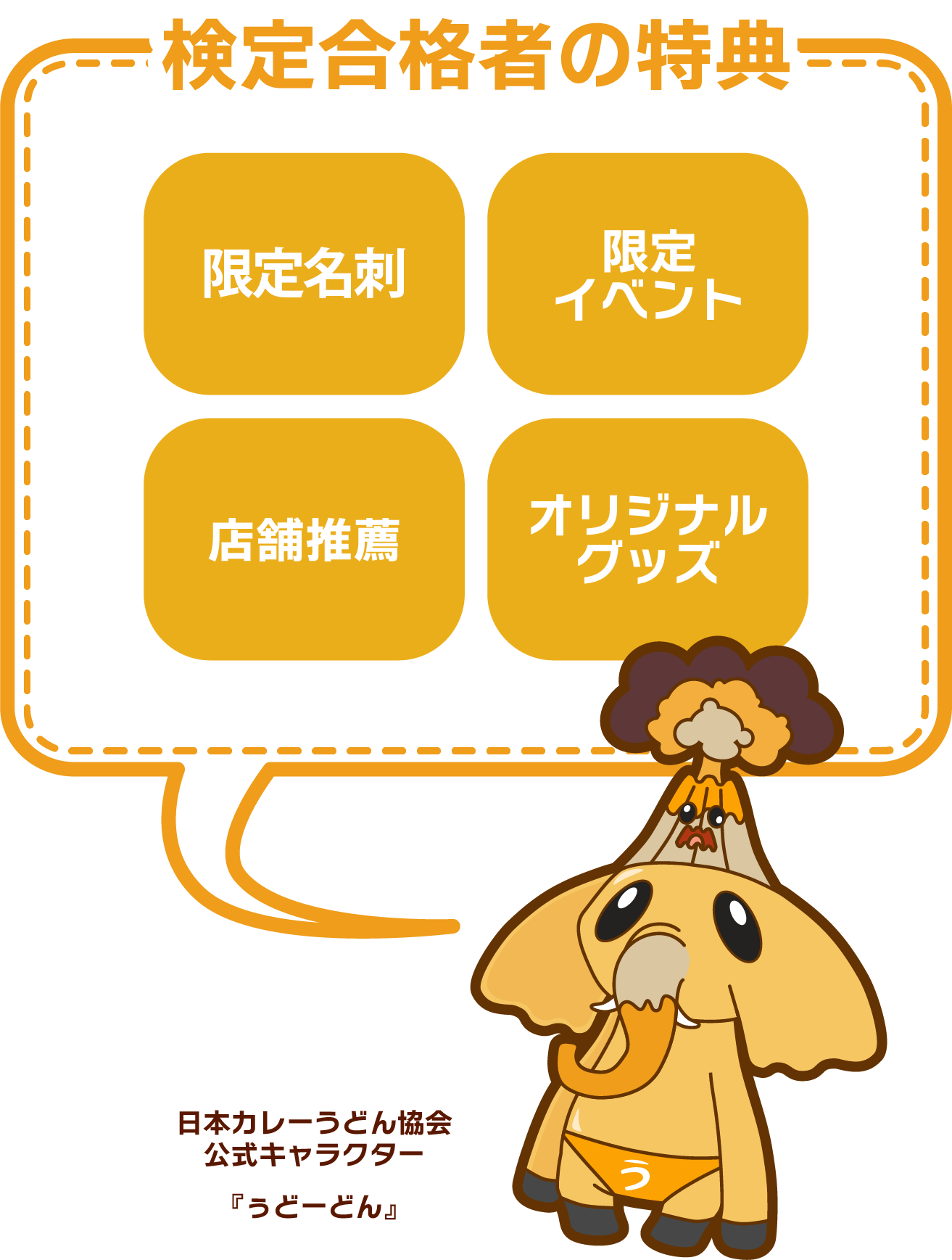 検定合格者の特典